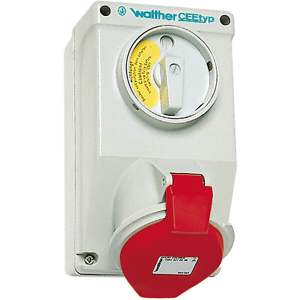WALTHER-WERKE Wandsteckdose 32A 5P 400V 6h IP44 AT130